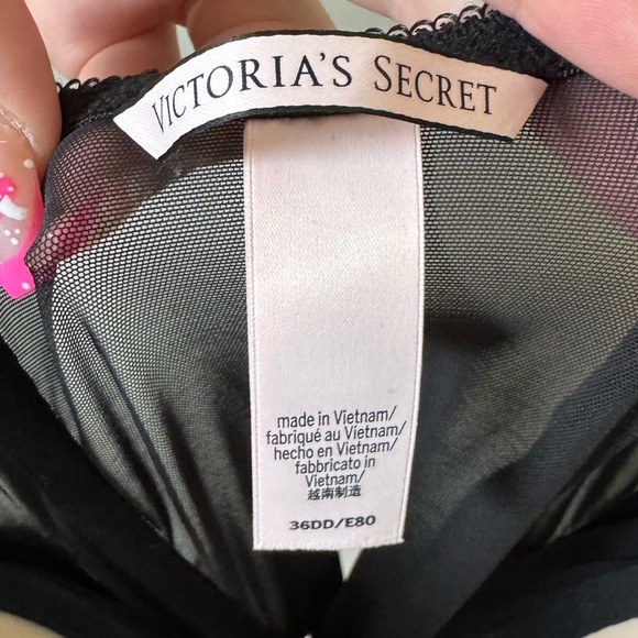 Victoria’s Secret Y2K lace mesh Black corset bustier - Picture 6 of 6